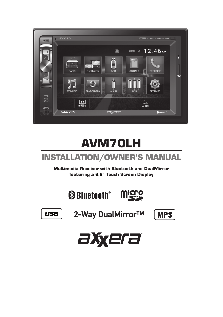 AVM70LH Axxera Dual Electronics Manualzz