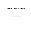 Digital Video Recorder H.264 4/8-channel User Manual