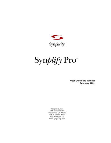 synplicity synplify pro synplicity synplify pro