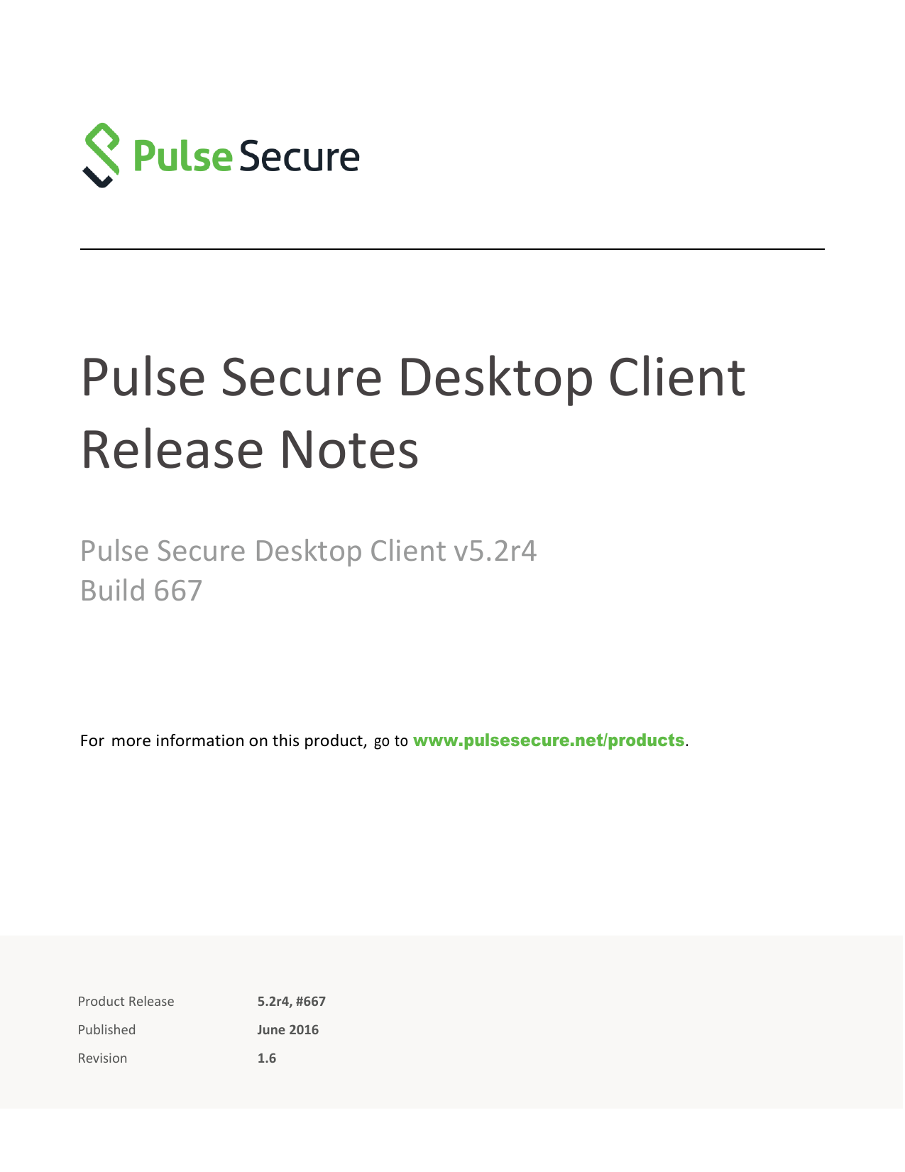 pulse secure release notes