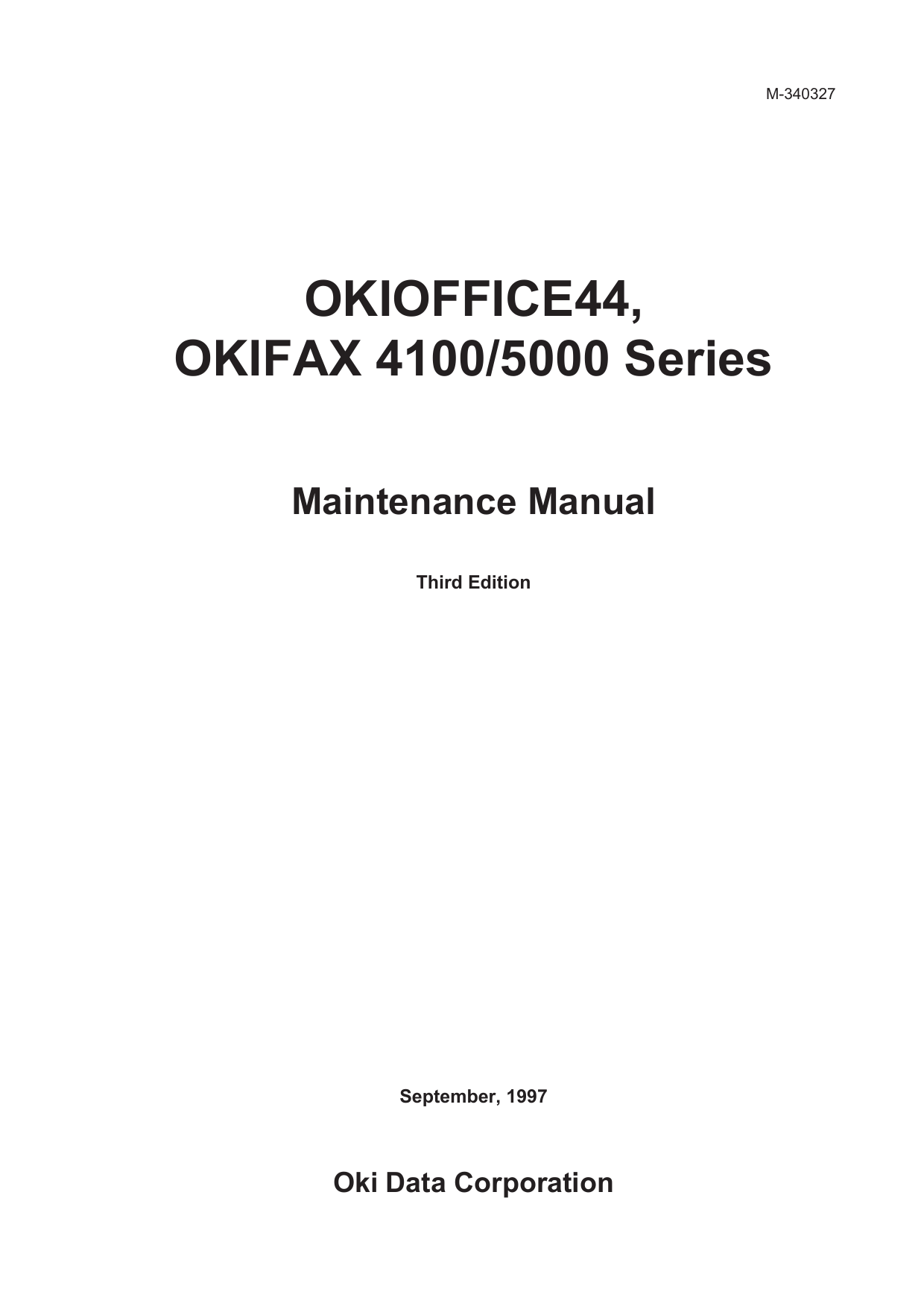 Okioffice44 Okifax 4100 5000 Series Maintenance Manualzz