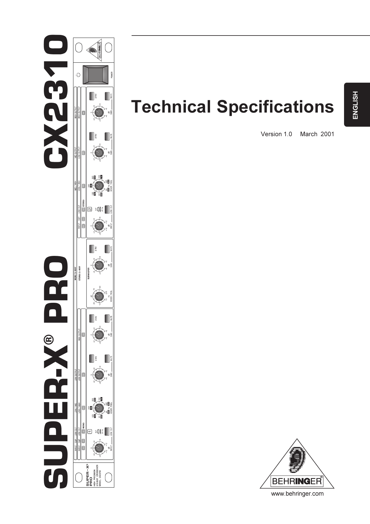 behringer super-x pro cx2310 manual