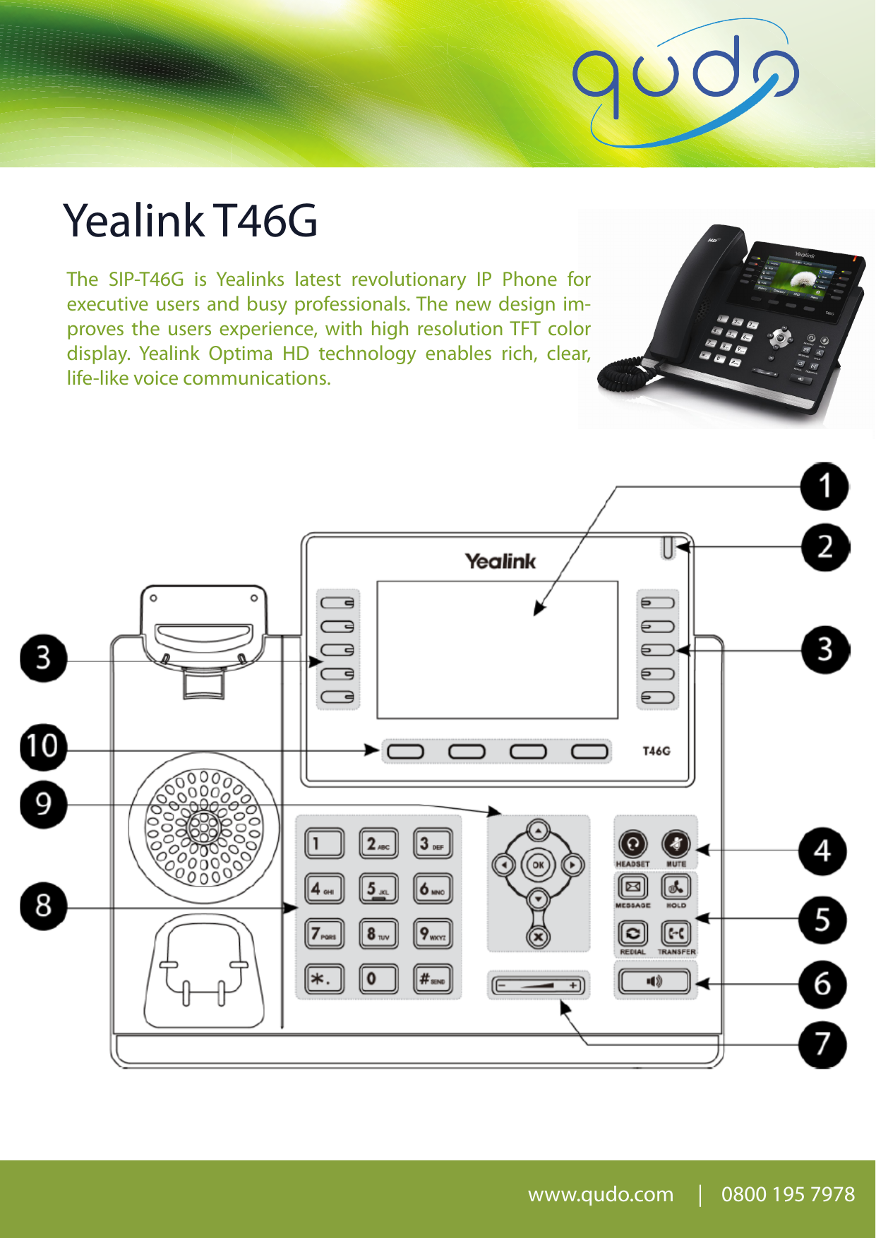 Yealink T46g Manualzz Com Yealink T46g The Sip Is Yealinks Latest Revolutionary Ip Phone For Executive Users And Busy Professionals New Design Improves Experience
