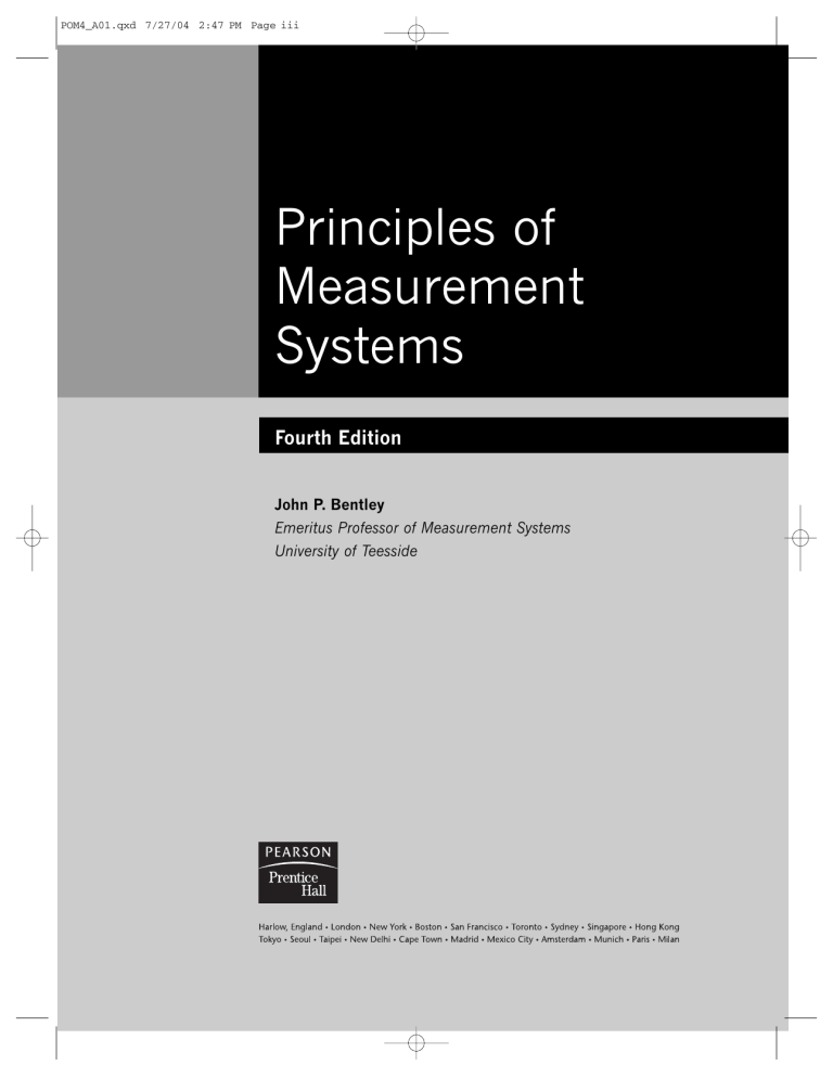 Principles Of Measurement Systems Manualzz