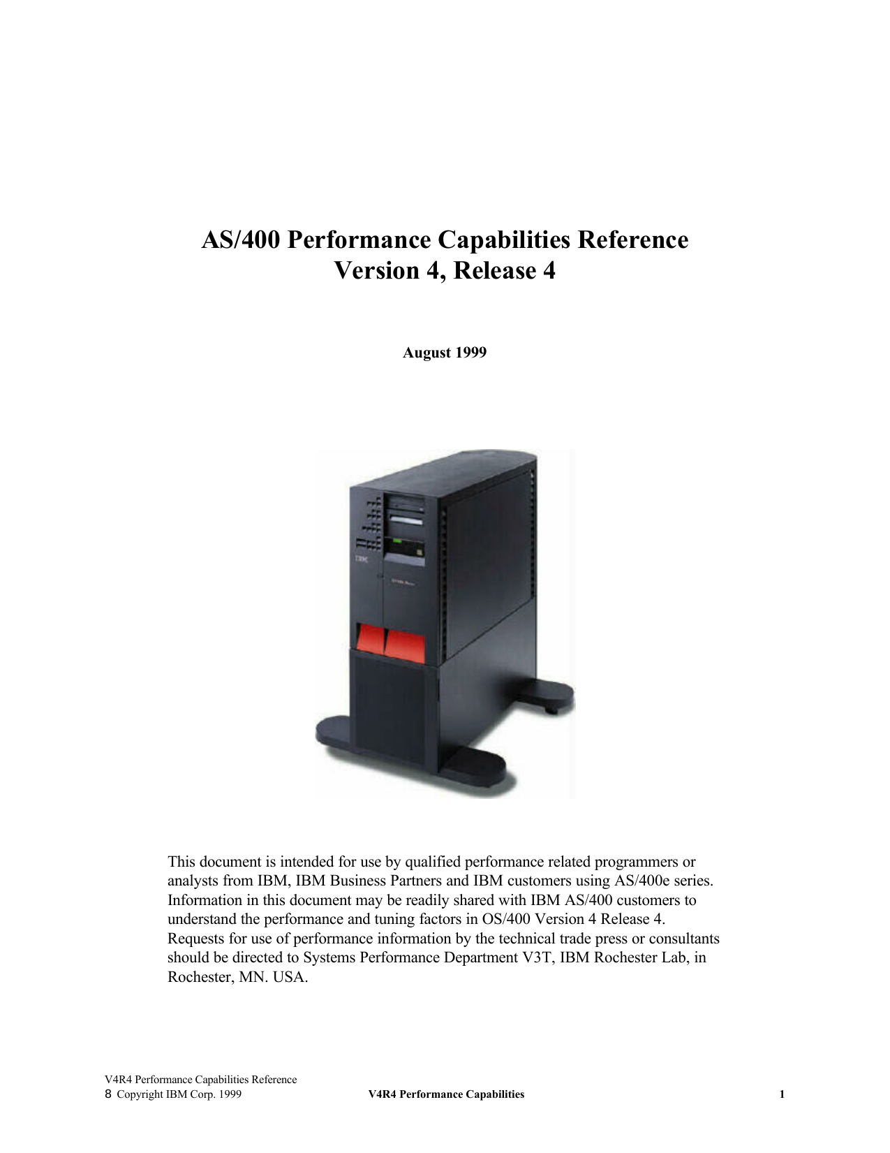 As 400 Performance Capabilities Reference Manualzz