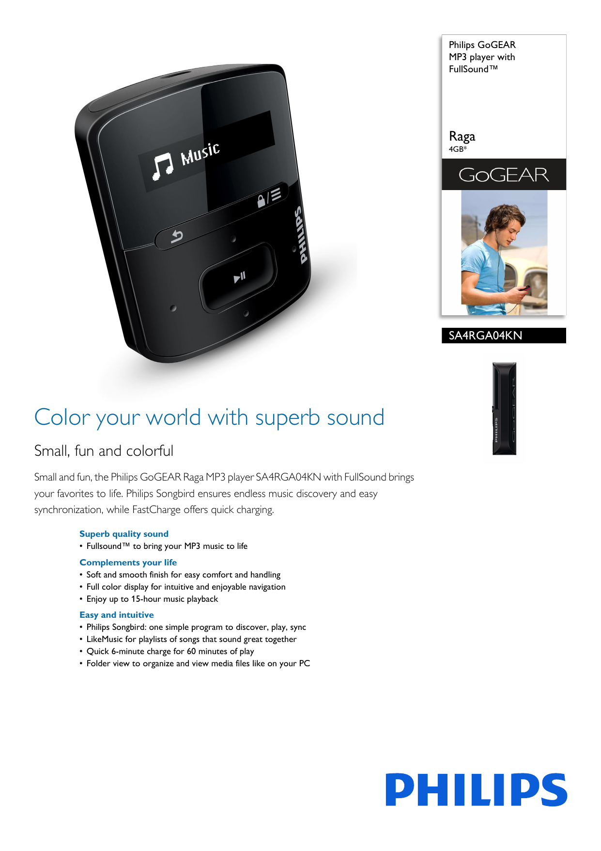 how to put music on a philips gogear mp3 player