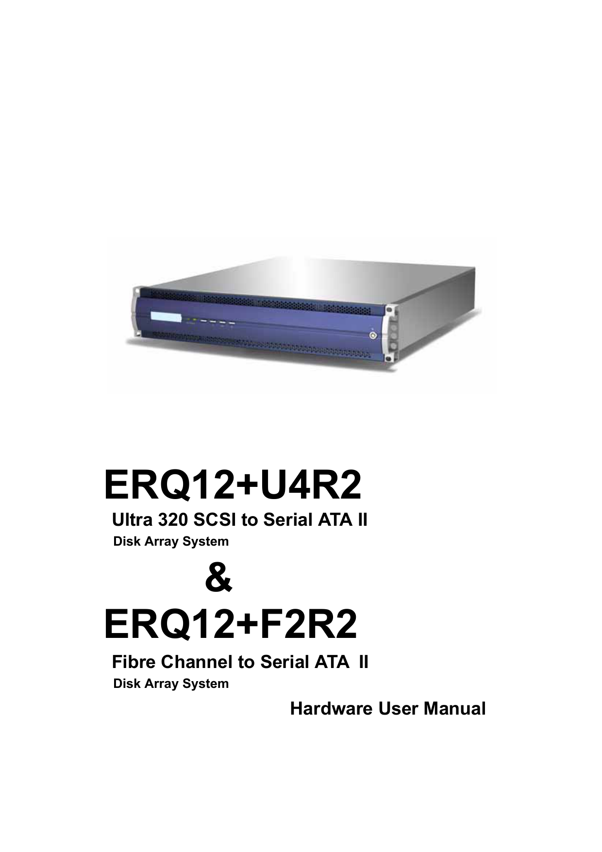 easyRAID ERQ12+F2R2 Hardware User Manual Manualzz