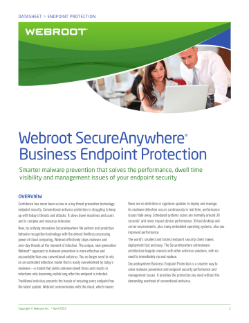 webroot secureanywhere endpoint protection
