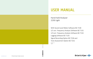 User Manual: Hand-held Analyzer Type 2250 | Manualzz