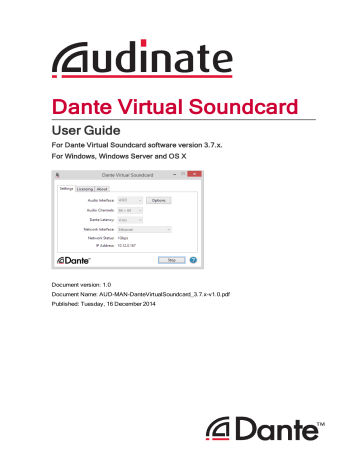 dante virtual soundcard. dante virtual soundcard.