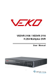 VEDVR 2108, VEDVR 2116 User Manual