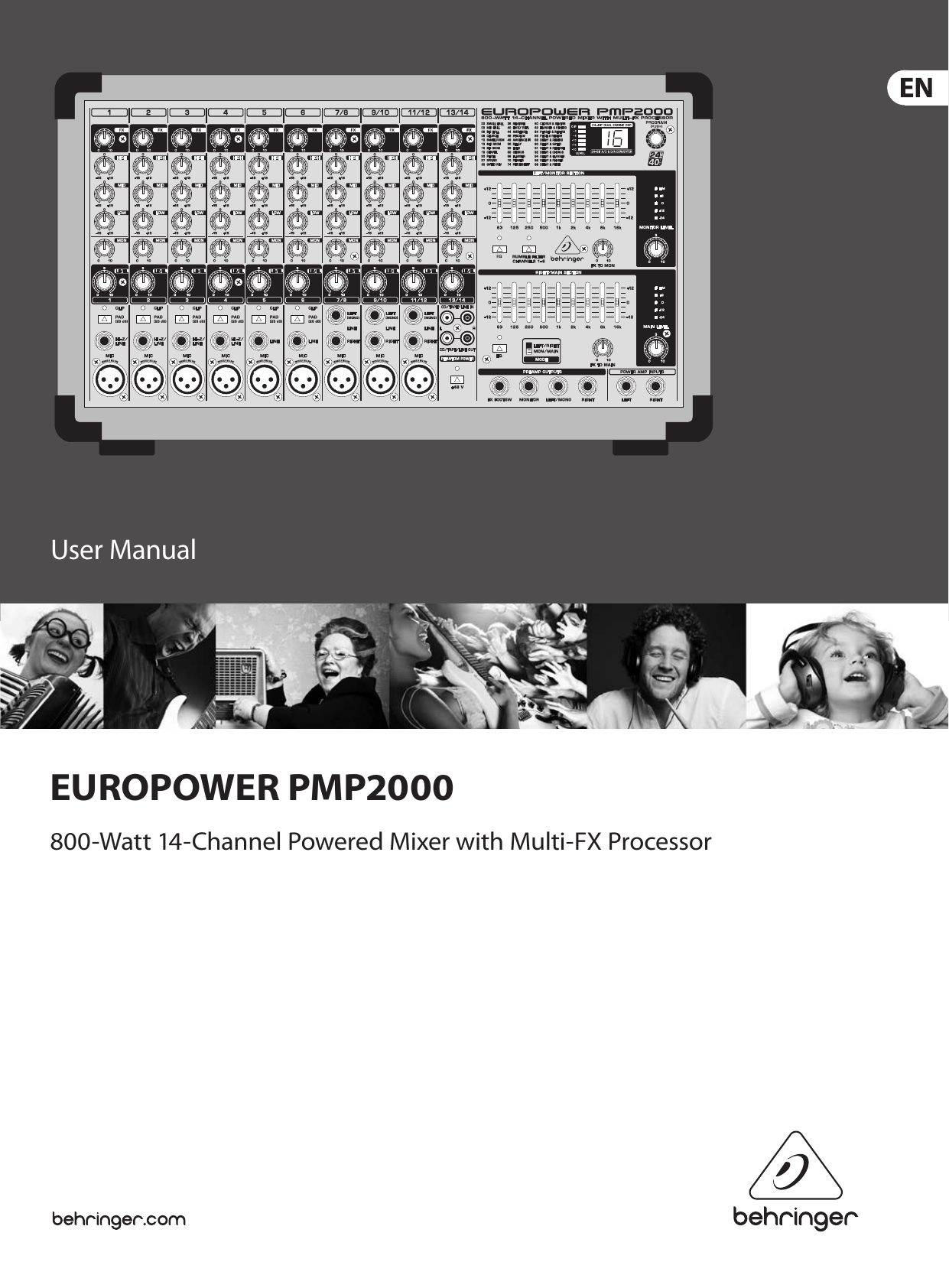Behringer EUROPOWER PMP2000 User manual Manualzz