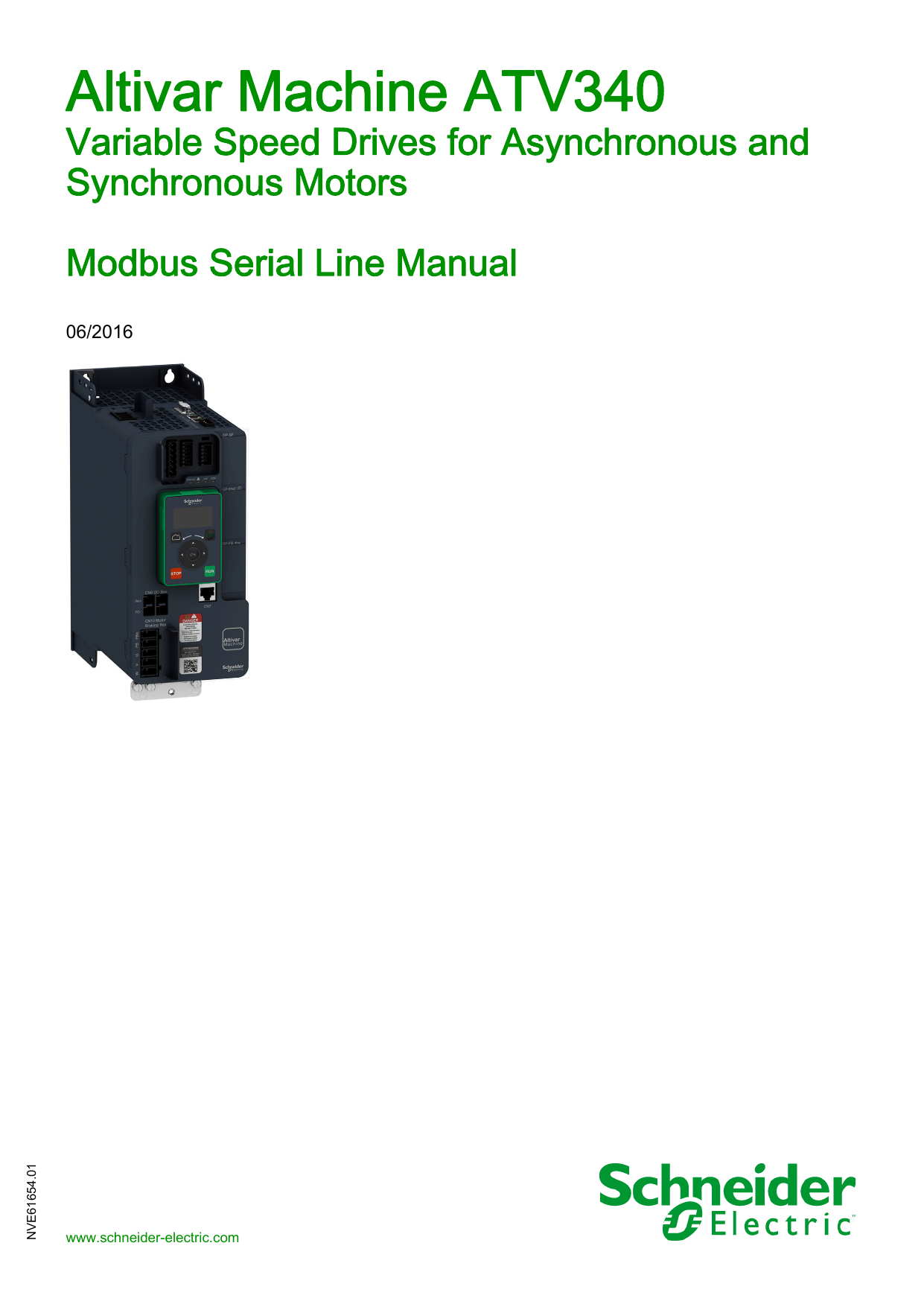Schneider Electric ATV340 Modbus Serial Line User Guide Manualzz