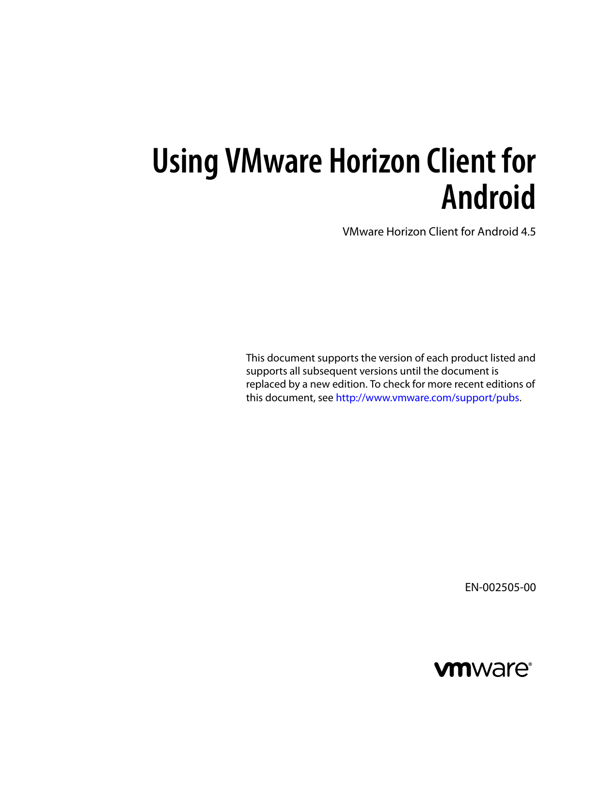 vmware horizon client 4