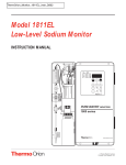 Thermo Orion Low-Level Sodium Monitor 1800 1811EL Instruction Manual