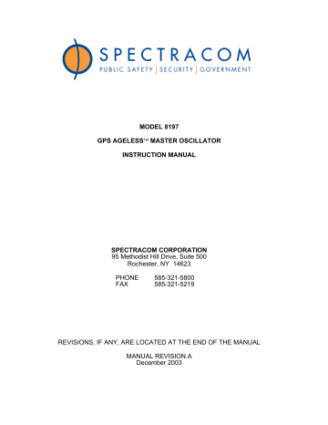SPECTRACOM  MODEL 8140T