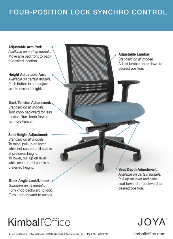 kimball joya task chair