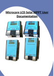 Microcare LCD Solar MPPT User Documentation
