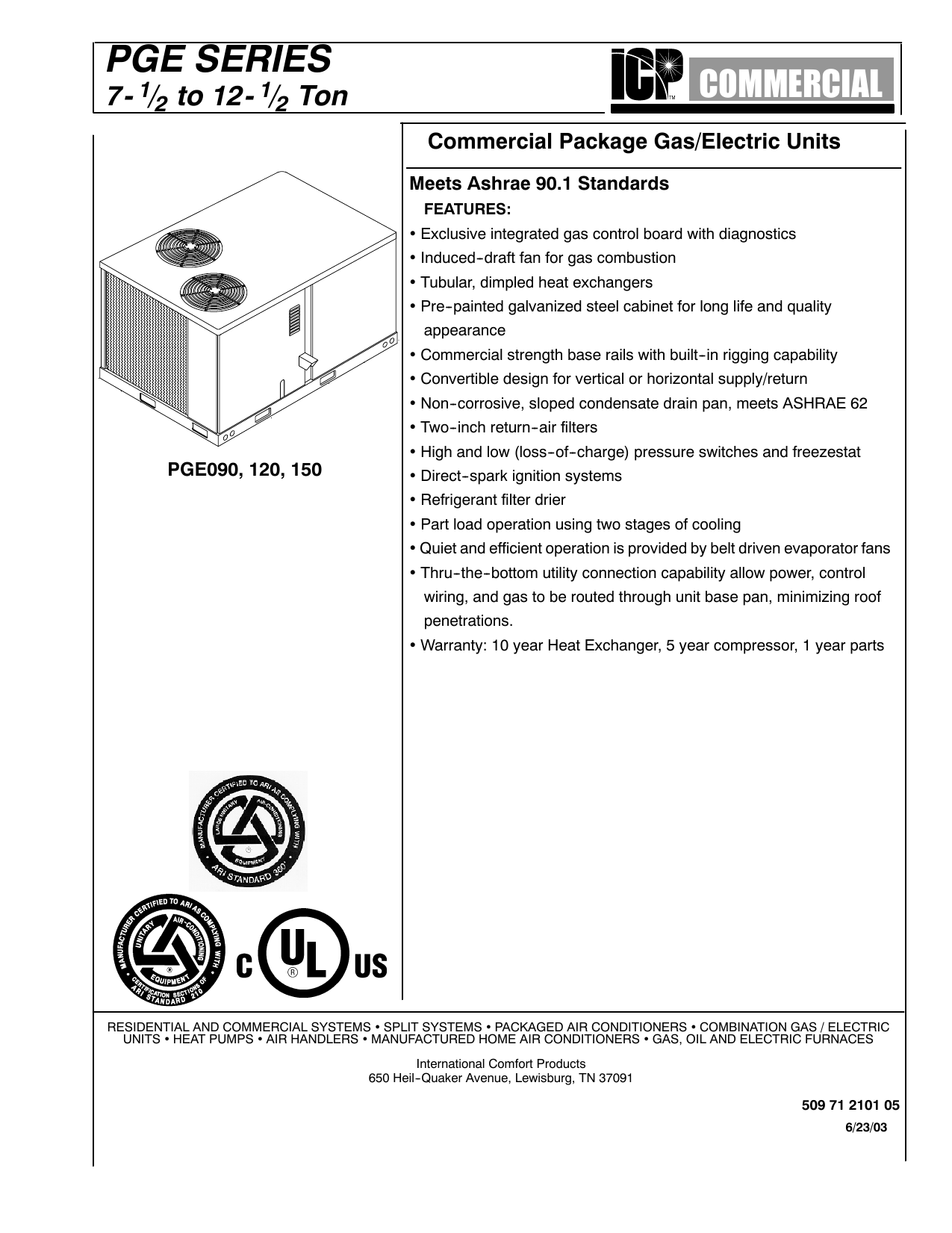 Heil Adapter Chart