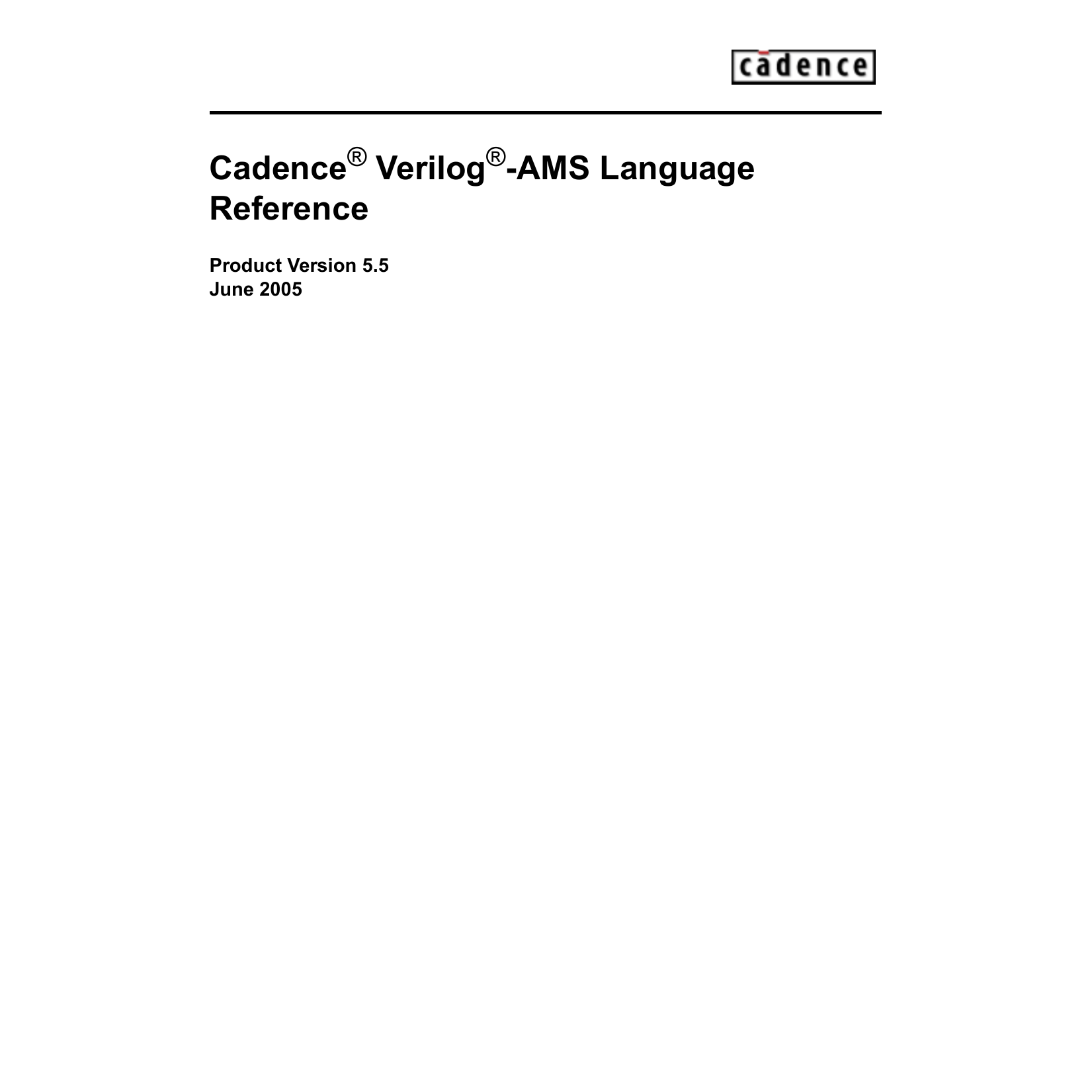 Cadence Verilog Ams Language Reference Manualzz