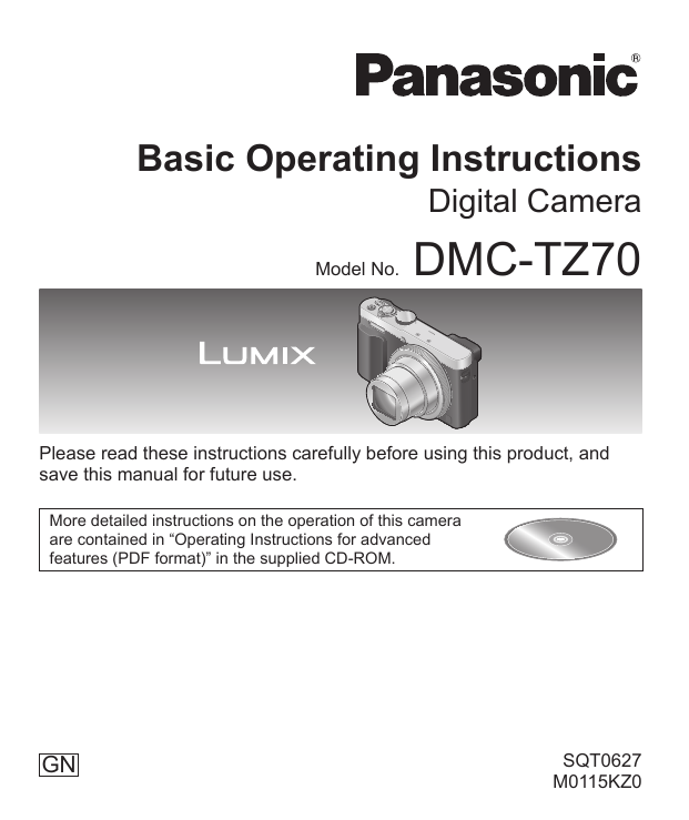 Panasonic LUMIX TZ70 12MP 30X ZOOM SILVE Instruction Manual | Manualzz