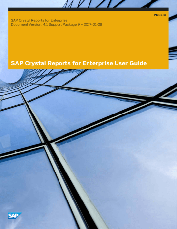 Sap Crystal Reports For Enterprise User Guide English Manualzz