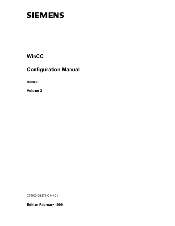WinCC Configuration Manual | Manualzz