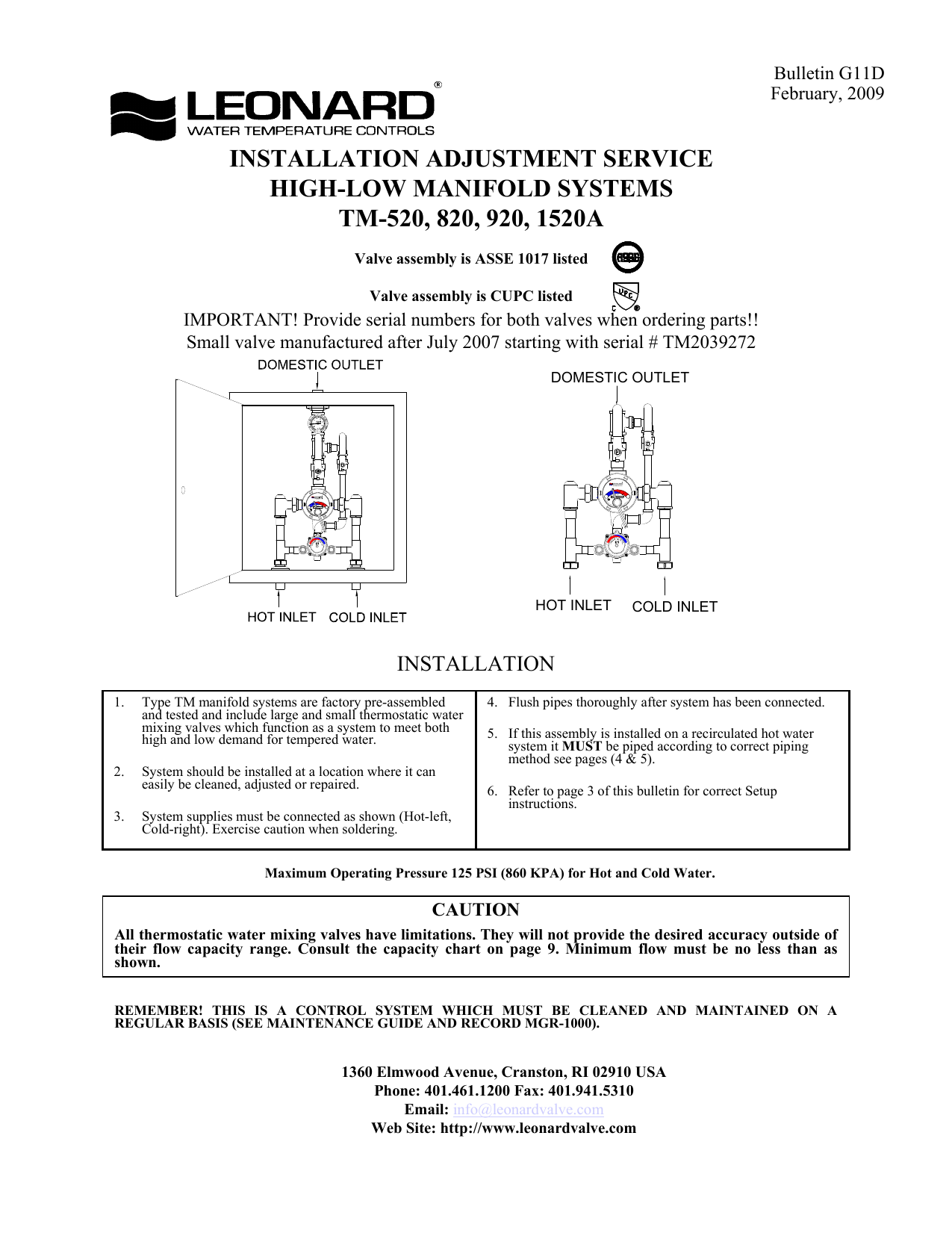 Pipe Water Flow Capacity Chart