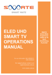 SMATE SM1 UHDSE55, SM1 UHDSE49 Operations Manual