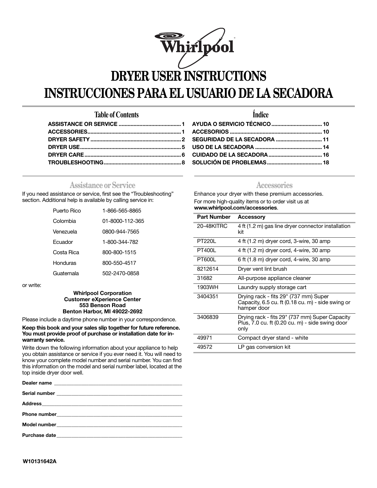 Whirlpool Dryer Repair Manual 1CWED5100VQ0 Manualzz