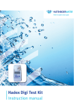 Hatenboerwater Digi Test Kit Instruction Manual