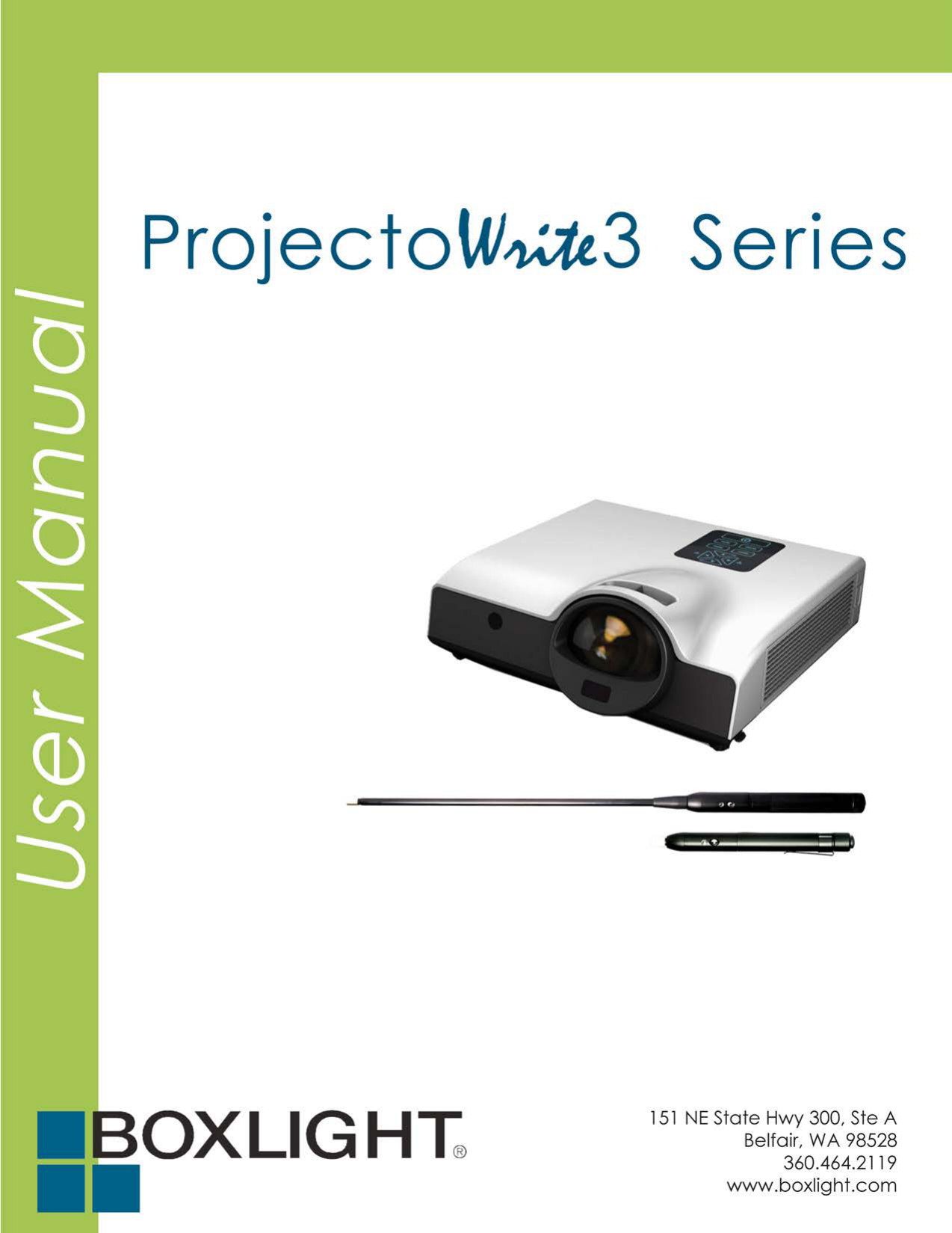 Boxlight ProjectoWrite3 WX25NU Projector User Manual Manualzz