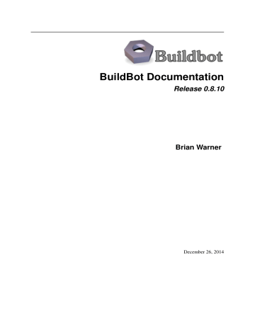 BuildBot Documentation | Manualzz