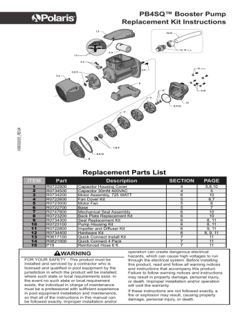 Polaris PB4SQ Instructions | Manualzz