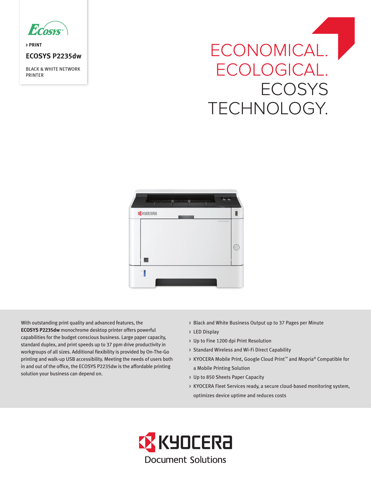 kyocera ecosys p2235dw