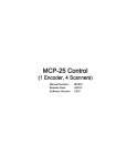 Valco Cincinnati MCP-25 Control Manual