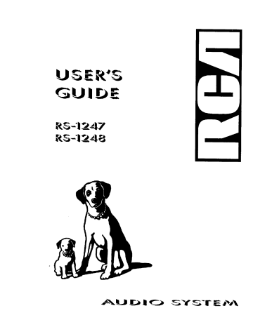 RCA RS-1247 User manual | Manualzz
