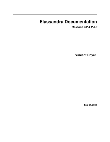 Elassandra Documentation | Manualzz
