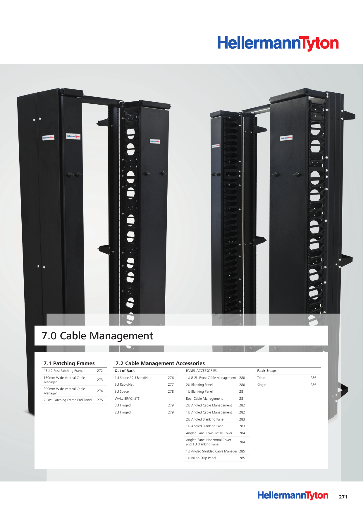 vertical rack cable management on 7 0 Cable Management Manualzz