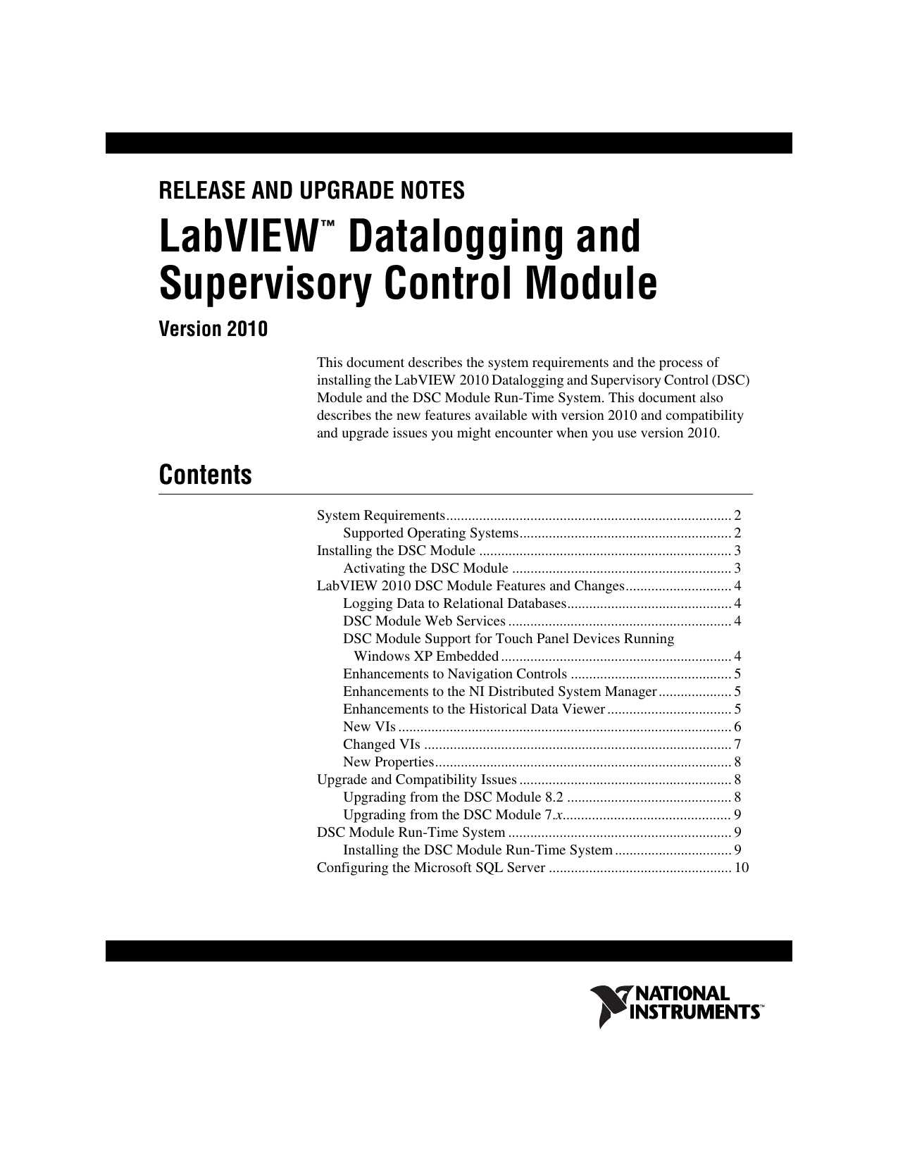 LabVIEW Datalogging and Supervisory Control Module Manualzz