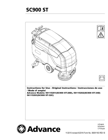 SC900 ST - Advance U.S. | Manualzz