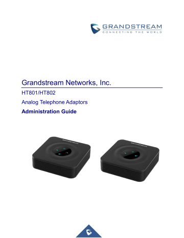 Grandstream HT802, HT801 User manual | Manualzz