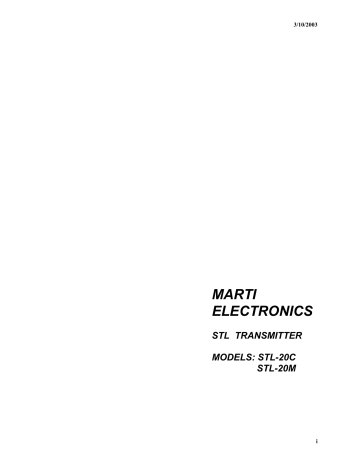 Marti Electronics Manualzz Marti Electronics Manualzz