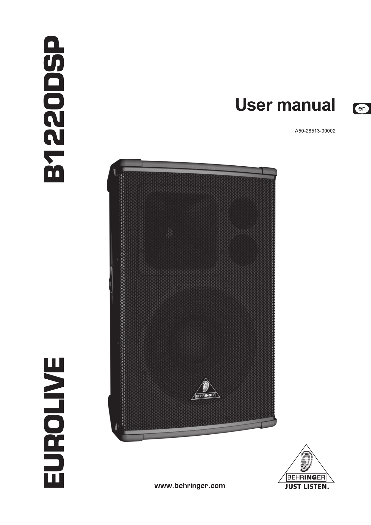 Behringer Eurolive B1220DSP User Manual | Manualzz