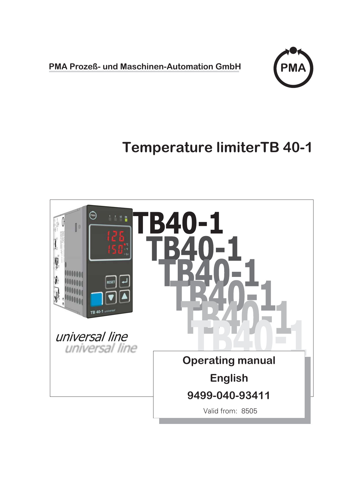 TB 40-1 Temperature Limiter Full Manual