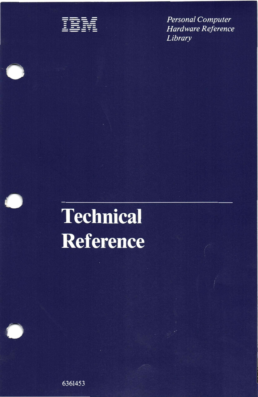 IBM 5150 Technical Reference | Manualzz