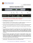 Orolia  NetClock 9300  Quick Start Guide