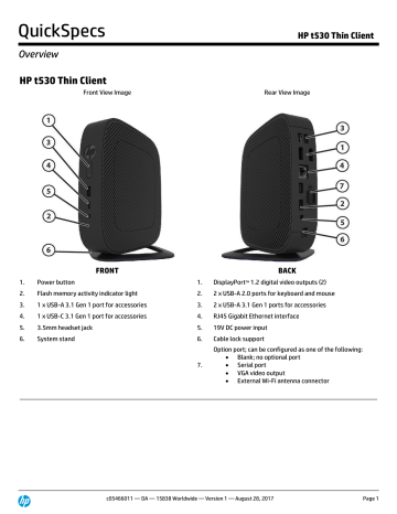 Hp T530 Thin Client Manualzz