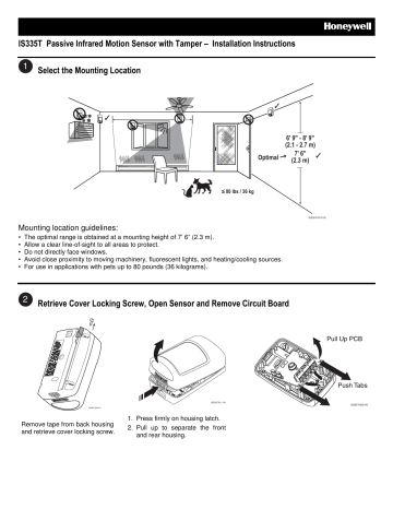 Is335t Passive Infrared Motion Sensor With Tamper Installation Manualzz