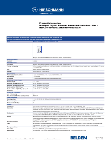 Hirschmann Automation and Control GmbH | Manualzz